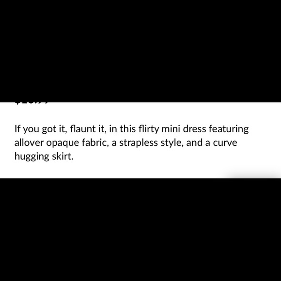 Black Mini Dress - Picture 3 of 3